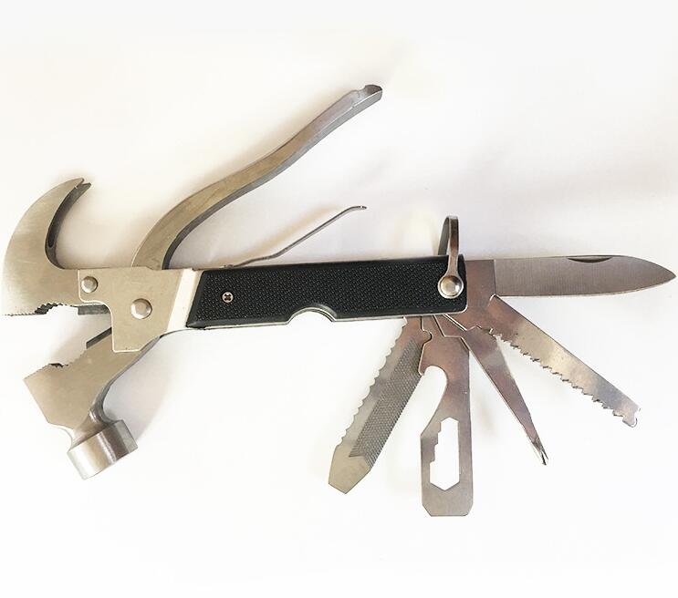 18 en 1 Camping, Survie. Marteau Multi-fonctionnel - 18 in 1 Claw Hammer Multifuntion Outdoor Survival Gear Folding