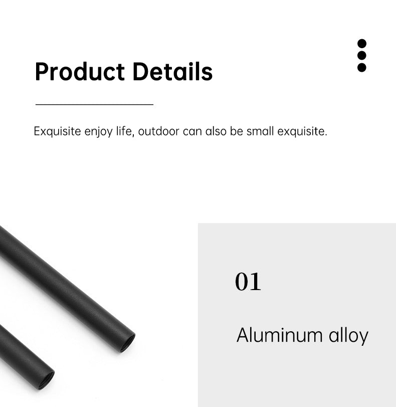 Support de lanterne léger en alliage d'aluminium avec sac de rangement, pour l'extérieur
- Lightweight Aluminum Alloy Holder Lantern Stand with Storage Bag, Outdoor