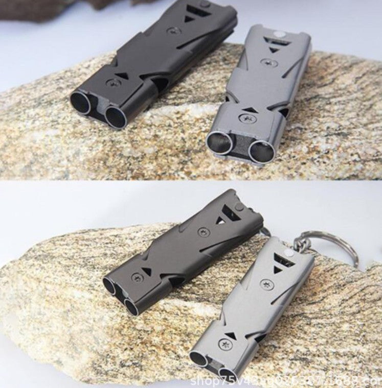 Sifflet de survie en acier inoxydable pour l'extérieur 150 dB
-150db Stainless Steel Outdoor Survival Whistle