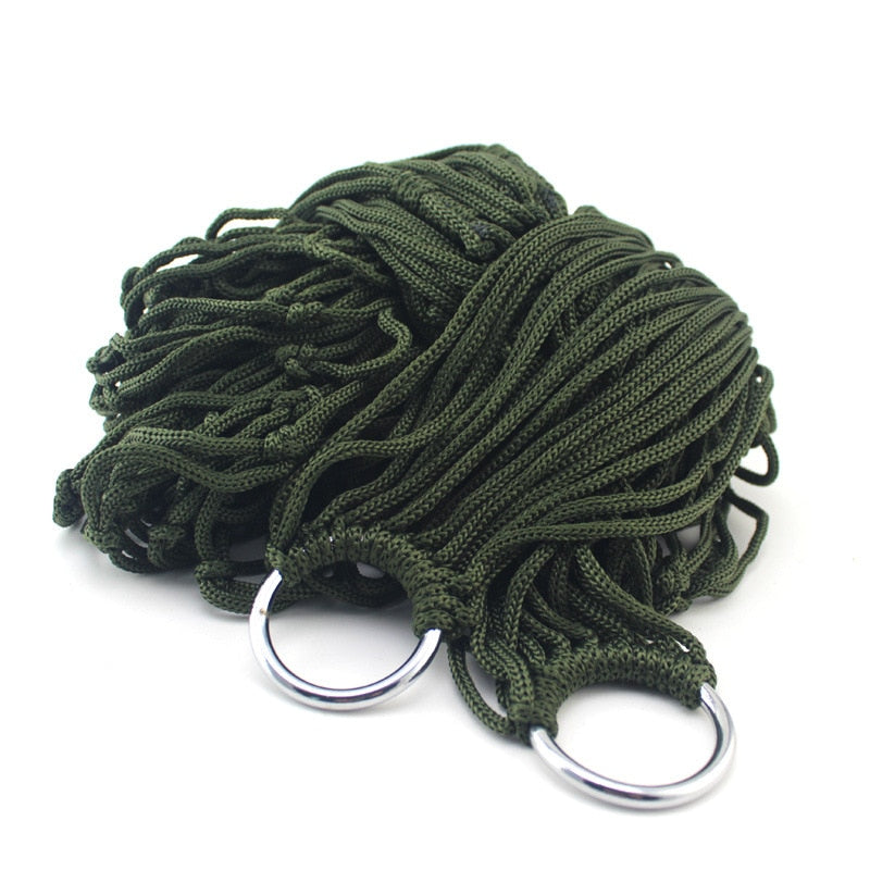 Hamac en nylon maillé pour une personne
- Single-Person Mesh Nylon Hammock