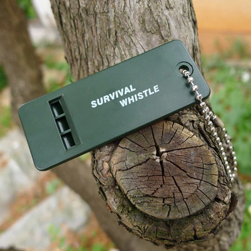 Sifflet de survie à trois fréquences pour premiers secours Sifflet haute fréquence
- Whistle Three Frequency Outdoor First Aid Survival Whistle High Frequency