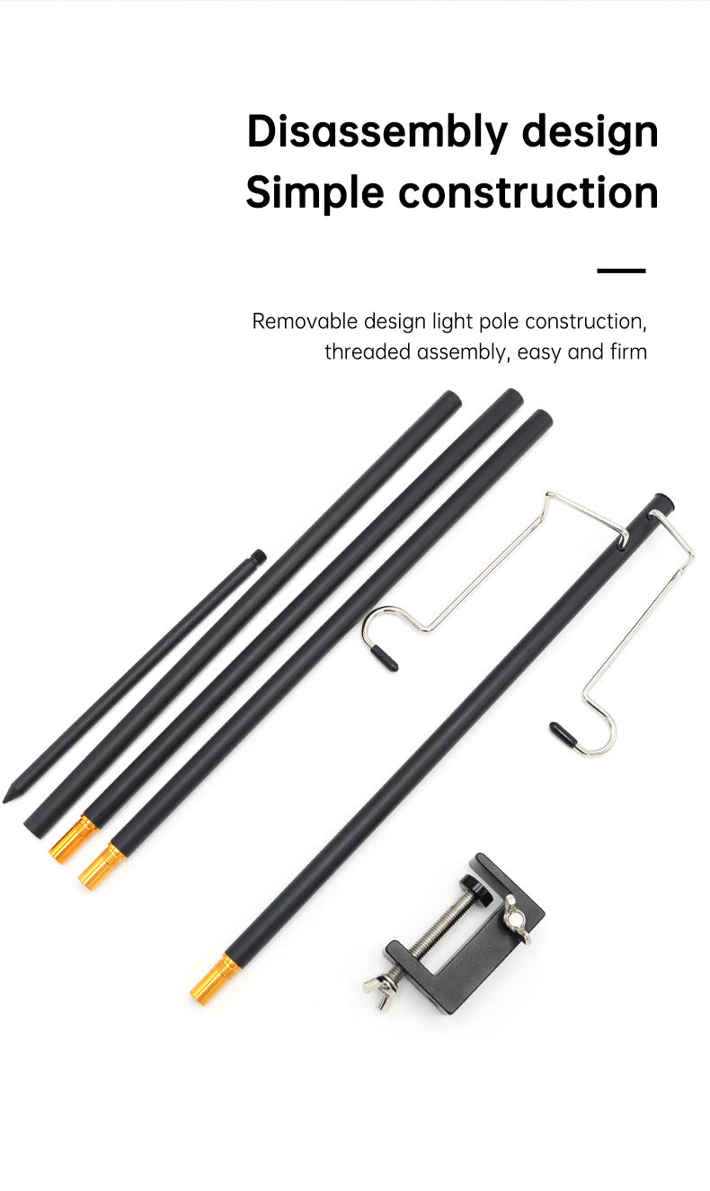 Support de lanterne léger en alliage d'aluminium avec sac de rangement, pour l'extérieur
- Lightweight Aluminum Alloy Holder Lantern Stand with Storage Bag, Outdoor
