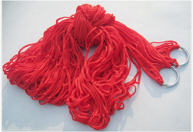 Hamac en nylon maillé pour une personne
- Single-Person Mesh Nylon Hammock