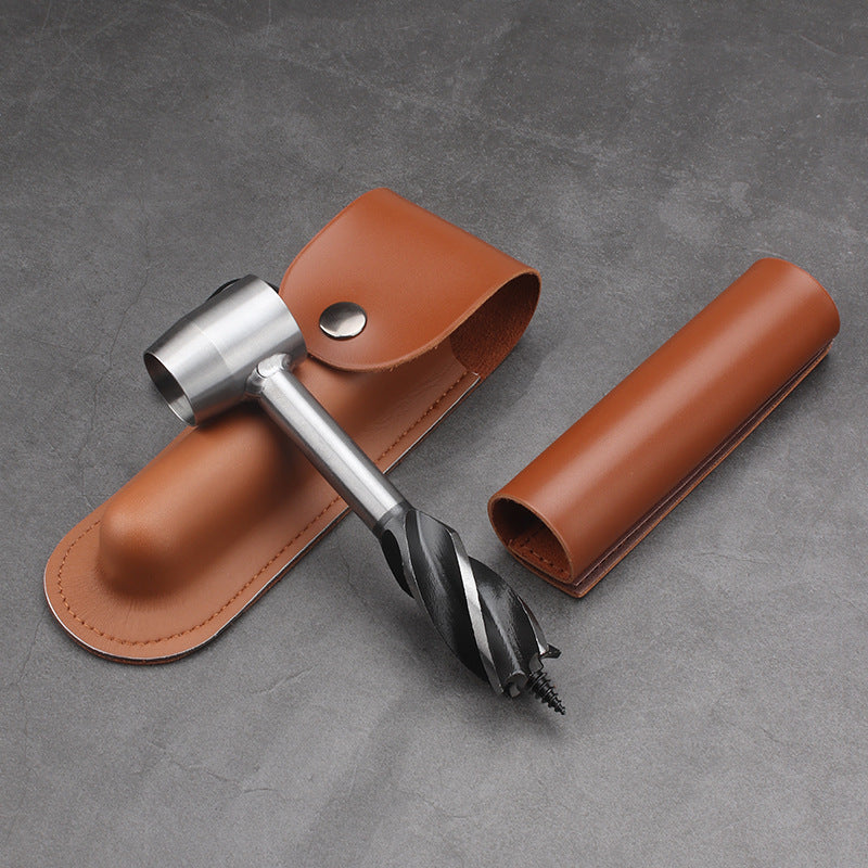 Outil de perforation en PU pour survie en plein air, foret à bois, en acier inoxydable
- Outdoor Survival PU Punching Tool Wood Drill Outdoor Stainless Steel Drill Set
