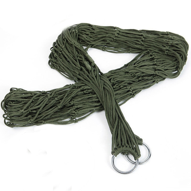 Hamac en nylon maillé pour une personne
- Single-Person Mesh Nylon Hammock