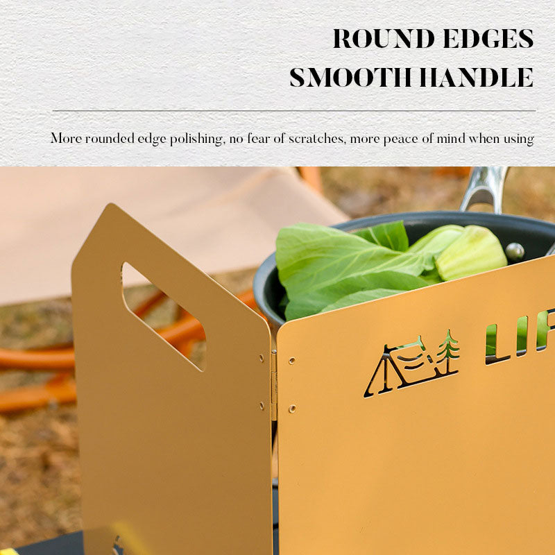 Pare-vent pour poêle d'extérieur, pare-vent de camping, plaque de protection,poêle à gaz pliable,petit feu de camp
-Outdoor stove enclosure wind shield camping wind shield shielding plate cassette stove folding gas stove stove wind shield, fire camp