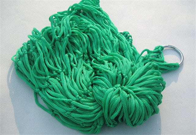 Hamac en nylon maillé pour une personne
- Single-Person Mesh Nylon Hammock