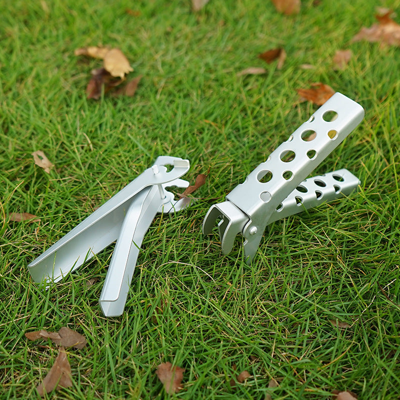 Pince à casserole anti-brûlure en alliage d'aluminium perforée, poignée de casserole universelle
- Anti scald pot clamp aluminum alloy perforated pot clamp, Universal pot handle