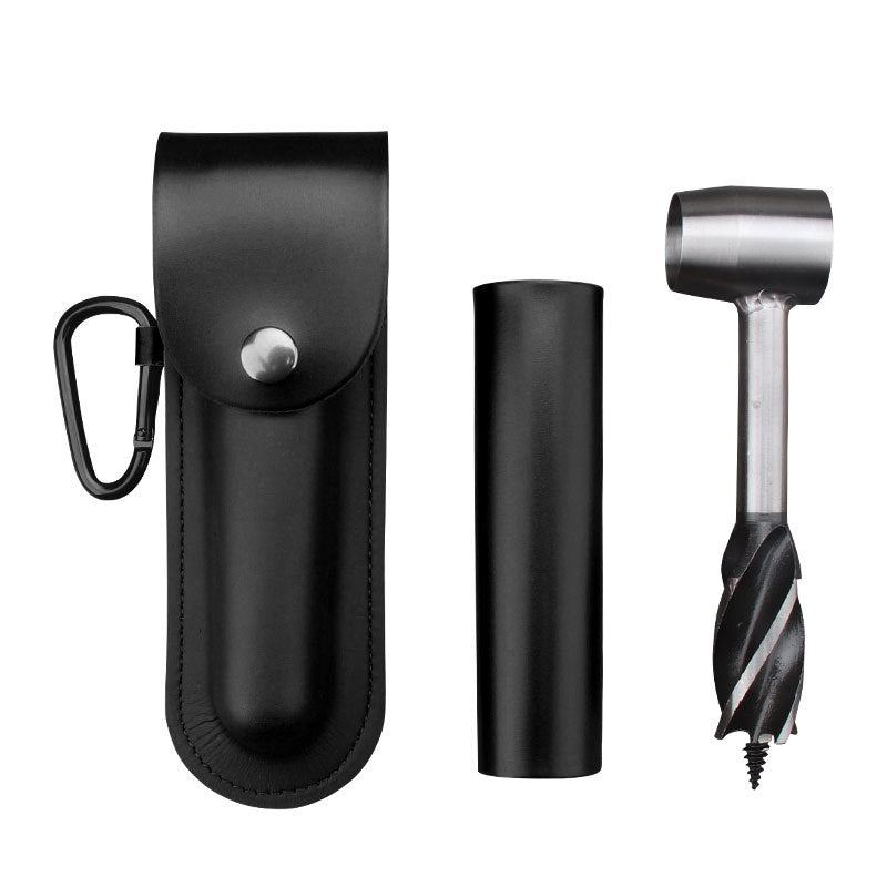 Outil de perforation en PU pour survie en plein air, foret à bois, en acier inoxydable
- Outdoor Survival PU Punching Tool Wood Drill Outdoor Stainless Steel Drill Set