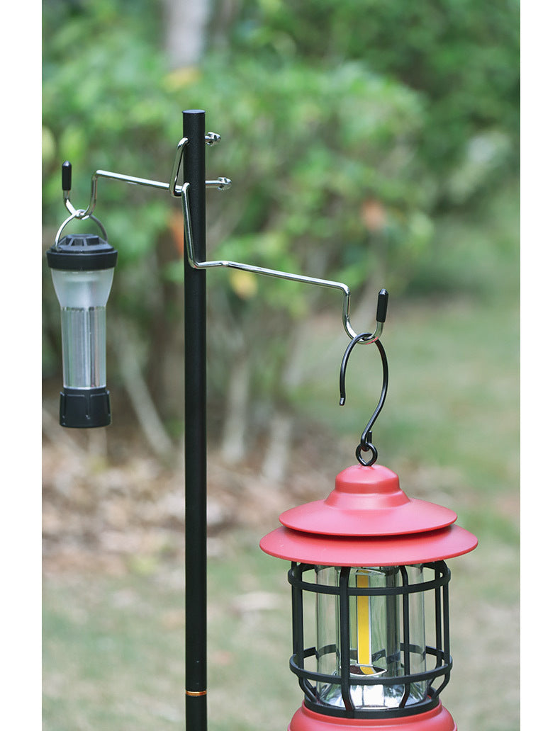 Support de lanterne léger en alliage d'aluminium avec sac de rangement, pour l'extérieur
- Lightweight Aluminum Alloy Holder Lantern Stand with Storage Bag, Outdoor