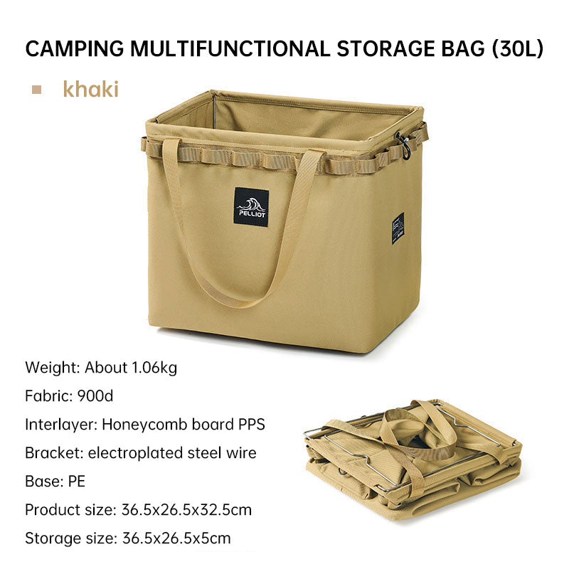 Sac de rangement pliable portable pour camping en plein air, équipement, tente, couverts de camping, boîte de rangement carrée
- Outdoor Camping Portable Folding Storage Bag Equipment Tent Camping Cutlery Square Organizer Box