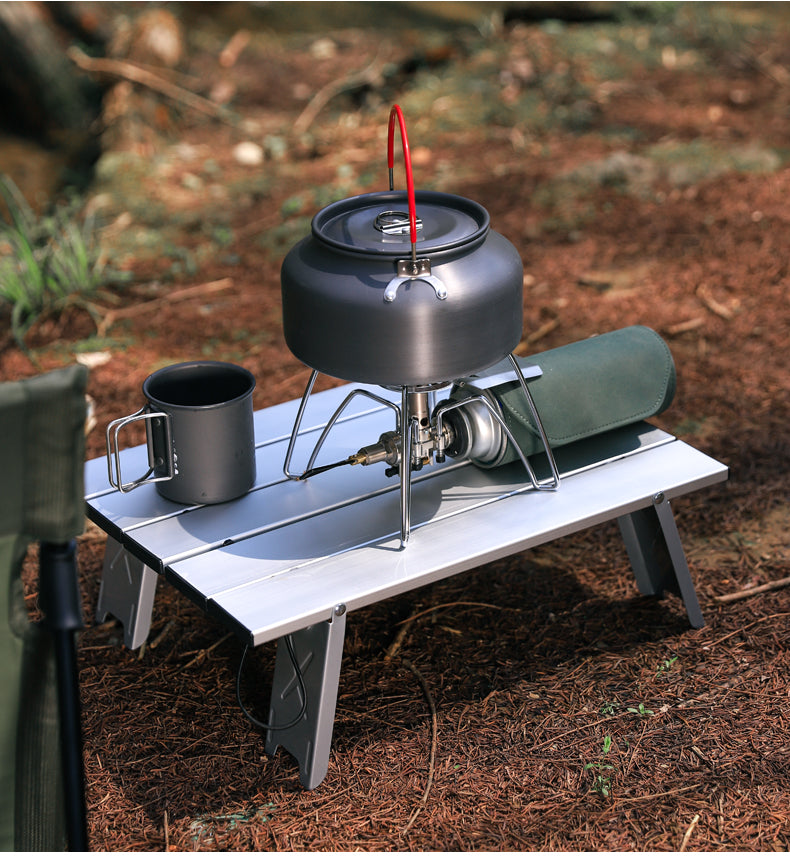 Mini table de pique-nique de camping pliable et ultralégère en aluminium, pliable.
- Black Lightweight Portable Folding Ultralight Roll Up Mini Aluminum Picnic,Camping Table.