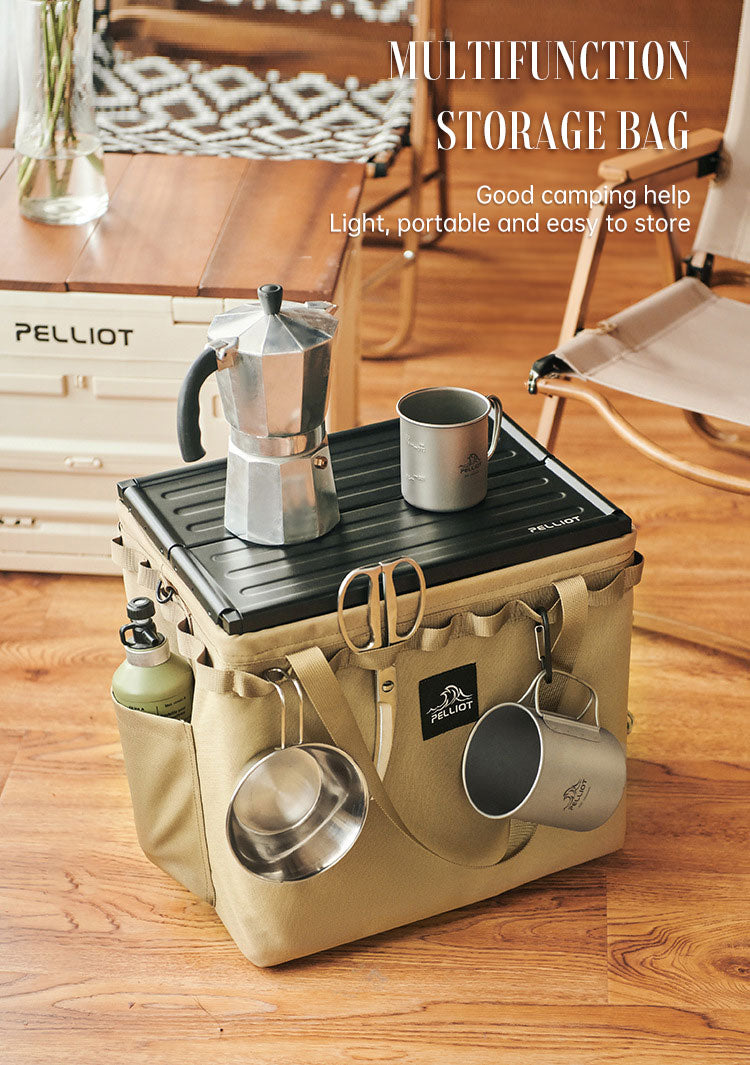 Sac de rangement pliable portable pour camping en plein air, équipement, tente, couverts de camping, boîte de rangement carrée
- Outdoor Camping Portable Folding Storage Bag Equipment Tent Camping Cutlery Square Organizer Box
