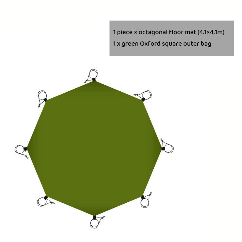 Tapis de tente de camping en plein air, tapis surdimensionné, tissu Oxford, imperméable, résistant à l'humidité
- Outdoor Camping Tent Mat, Oversized Mat, Oxford Cloth, Waterproof, Moisture-Resistant