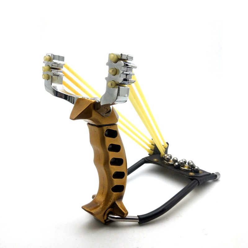 Lance-pierre puissant avec repose-poignet Lance-pierre de survie en matériau entièrement métallique Lance-pierre robuste de grande taille
- Powerful slingshot with wrist rest Survival hunting all-metal material sling shot heavy-duty large slingshot