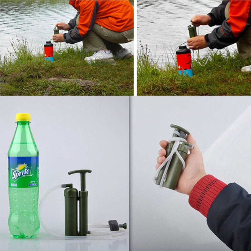 Filtre purificateur d'eau pour randonnée en plein air, camping, survie
- Outdoor Hiking Camping Survival Water Filter Purifier