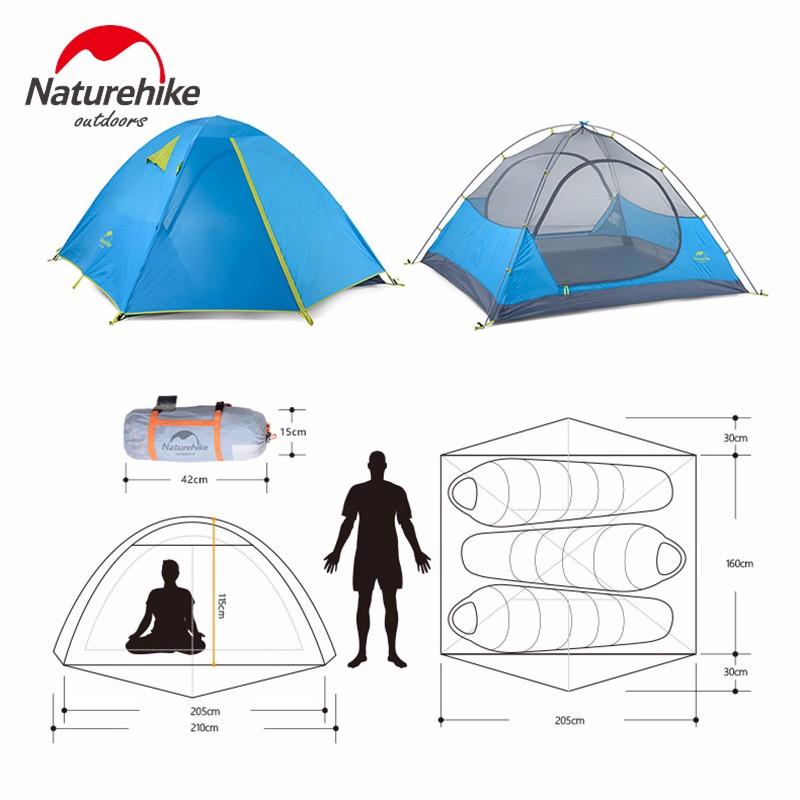 Naturehike Tente Double Porte, Imperméable, Double Couche, Une Chambre avec portique,2 tailles
-Naturehike Double Door Waterproof Tent Double Layer NH Outdoor One Bedroom Camping, 2 sizes