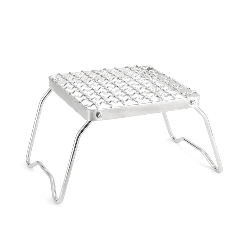 Grille de support pliable pour poêle d'extérieur, support pour plaque de cuisson
- Outdoor Stove Foldable Bracket Grid Baking Pan Holder