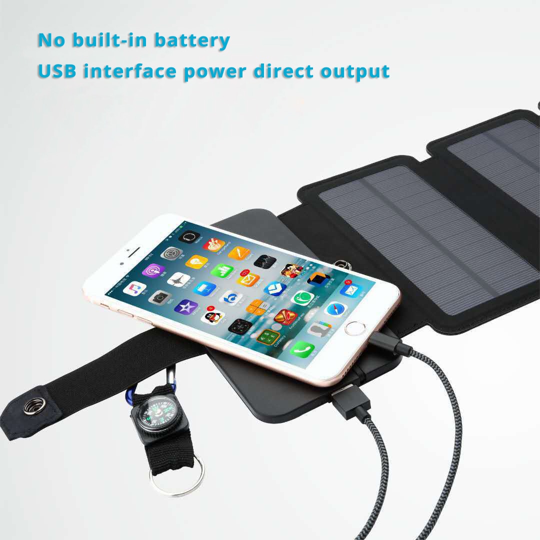 Chargeur solaire portable pliable Lerranc 10 W, sortie USB 5 V 2,1 A
- Lerranc Portable Folding 10W Solar Panels Charger 5V 2.1A USB Output