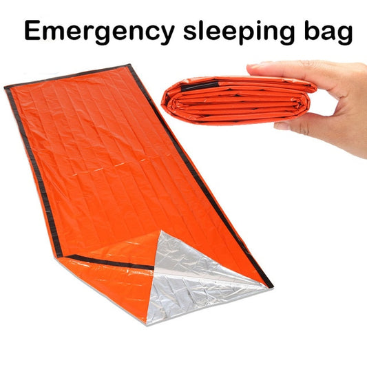 Sac de Couchage de secours portable réutilisable et étanche pour espace de sauvetage, sac thermique orange
- Portable sleeping bag Emergency foil Reusable Waterproof Rescue Space Thermal orange Bag