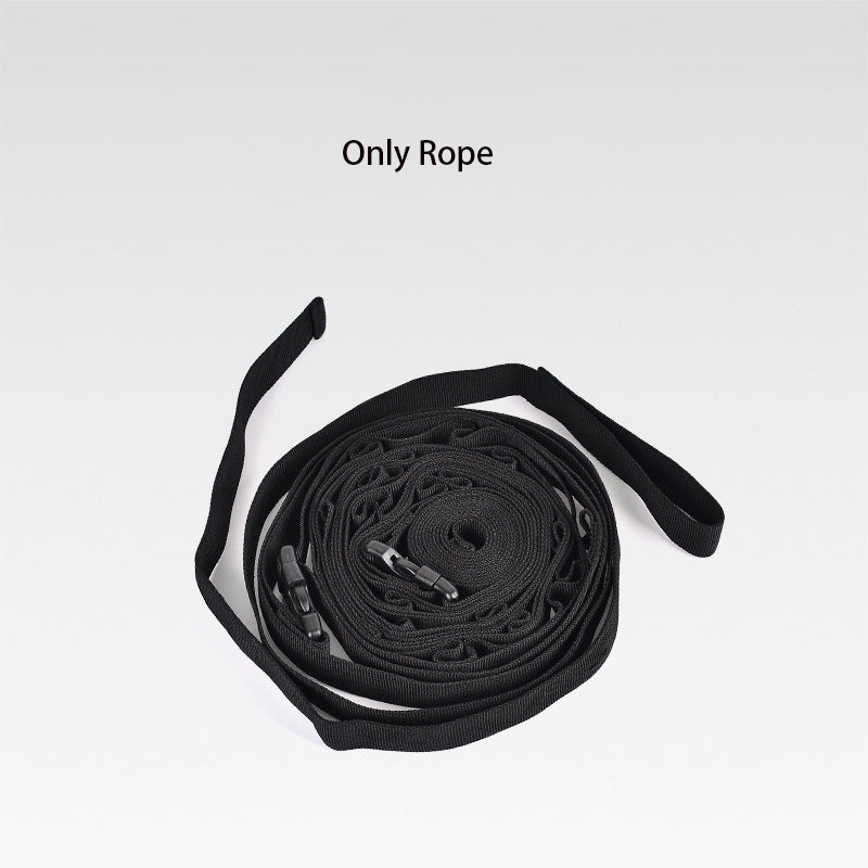 Corde de Rangement pour Tente de Camping, en Plein air, Survie Sangle Réglable pour Corde à Linge avec 19 Crochets de Suspension
-Outdoor camping, Survival, tent storage rope adjustable, clothesline strap camping lanyard with 19 hook hangers