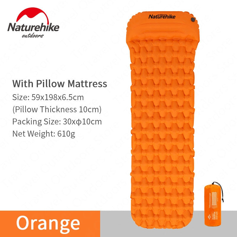 Naturehike, Matelas de Camping Gonflable, Ultra-Léger 
- Naturehike, Ultralight Inflatable Camping Mattress