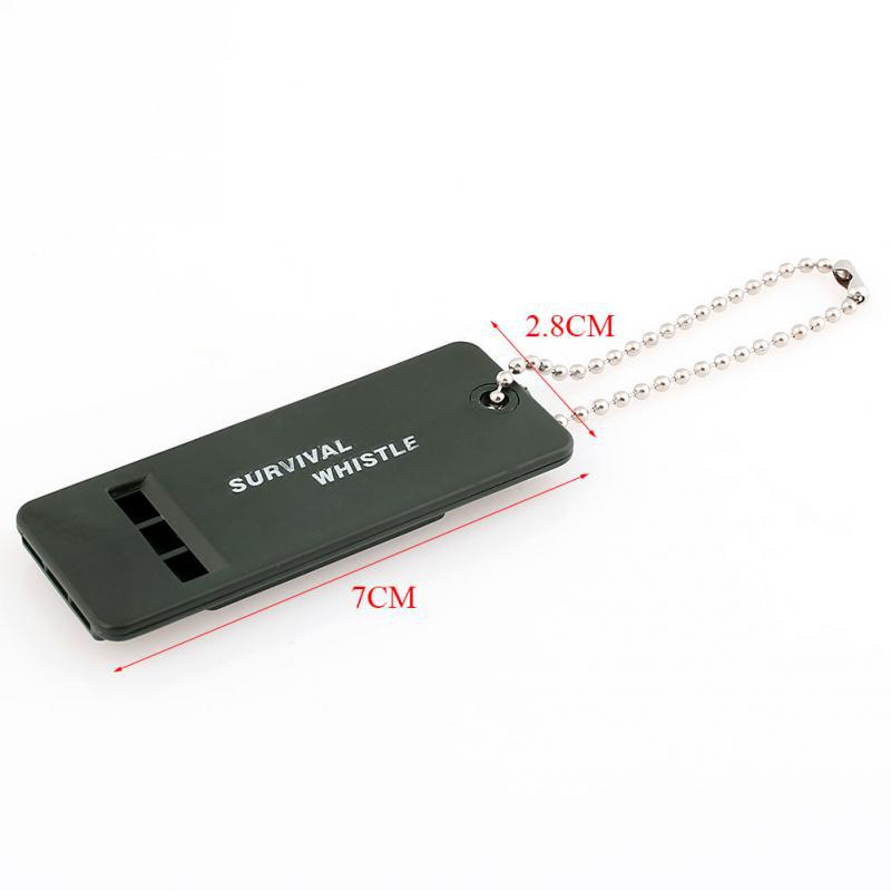 Sifflet de survie à trois fréquences pour premiers secours Sifflet haute fréquence
- Whistle Three Frequency Outdoor First Aid Survival Whistle High Frequency
