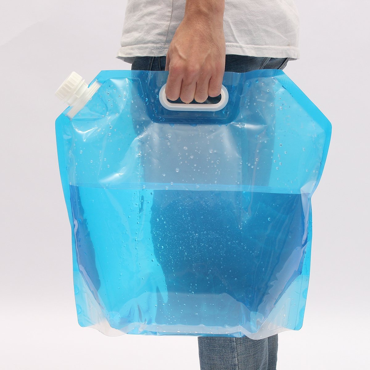 Sac de transport d'eau de survie pliable de 10 L                                             - 10L Collapsible Survival Water Storage Carrier Bag