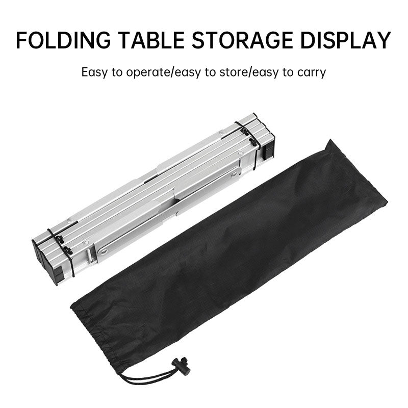 Mini table de pique-nique de camping pliable et ultralégère en aluminium, pliable.
- Black Lightweight Portable Folding Ultralight Roll Up Mini Aluminum Picnic,Camping Table.