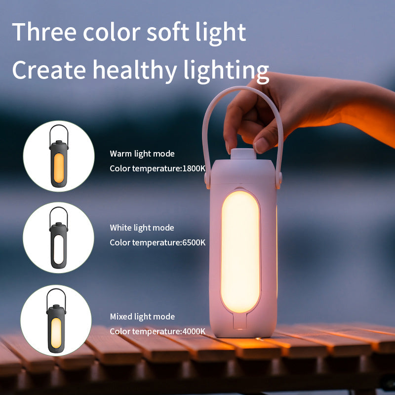 Lampe de camping pliante d'extérieur et interieure, deux fonctionalites, Portable et suspendue, USB, rechargeable
-Outdoor and indoor folding camping lamp, two functions, portable and hanging, USB, rechargeable