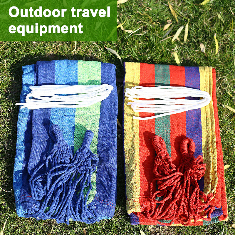 Hamac de camping portable et pliable en toile, 280 x 80 cm
- 280*80cm  Camping Portable Outdoor Hammock Folding Single Hanging Canvas Hammock