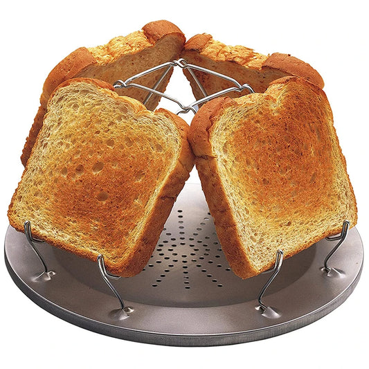 Grille-pain Pliable et Portable en Acier Inoxydable pour Camping en Plein Air, Survie, Multi-Usages, pour Poêle à Propane, Feu de Camp
- Simple Folding,Portable Stainless Steel Toast Rack Outdoor Camping, Survival,Multi-Purpose