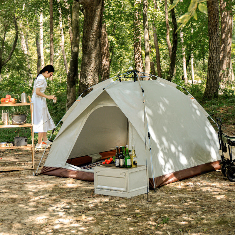 Tente de camping en plein air, tente entièrement automatique à ouverture rapide, protection contre la pluie et le soleil, tente portable
- Camping tent outdoor camping full automatic speed open tent rain sunscreen portable tent