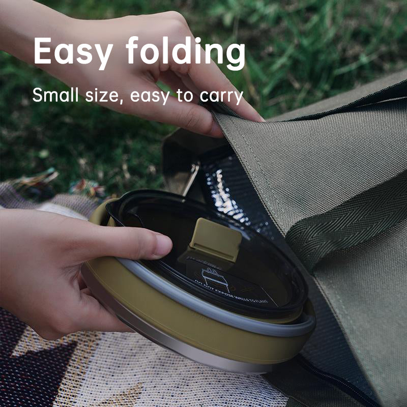 Nouvelle bouilloire pliable portable en silicone pour camping, pot pliable compressible pour l'extérieur
- New Camping Portable Silicone Folding Kettle Outdoor Compressible Folding Pot