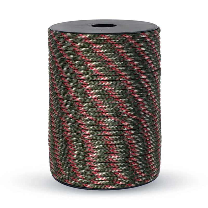 Corde paracorde militaire standard 550 100 m 9 brins 4mm, corde de survie, tente, sangle, corde à linge                            -100M 550 Military Standard 9-Core Paracord Rope 4mm Outdoor,Survival Umbrella Tent Lanyard Strap Clothesline