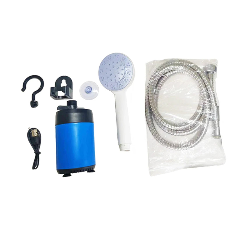 Douche portable pour camping, douche d'extérieur, douche électrique portative alimentée par batterie
- Portable Shower Camping Outdoor Shower Handheld Electric Shower Battery Powered