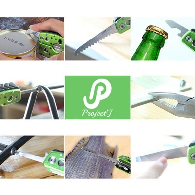Jakemy 9 en 1 Outil pliant multifonctionnel Outils d'entretien résistants à l'eau Pinces Outils à main. Camping,Survie, Multi-usage 
- Jakemy 9 in 1 Multifunctional Folding Tool Water Resistant Maintenance Tools Pliers Hand Tools for Camping, Survival