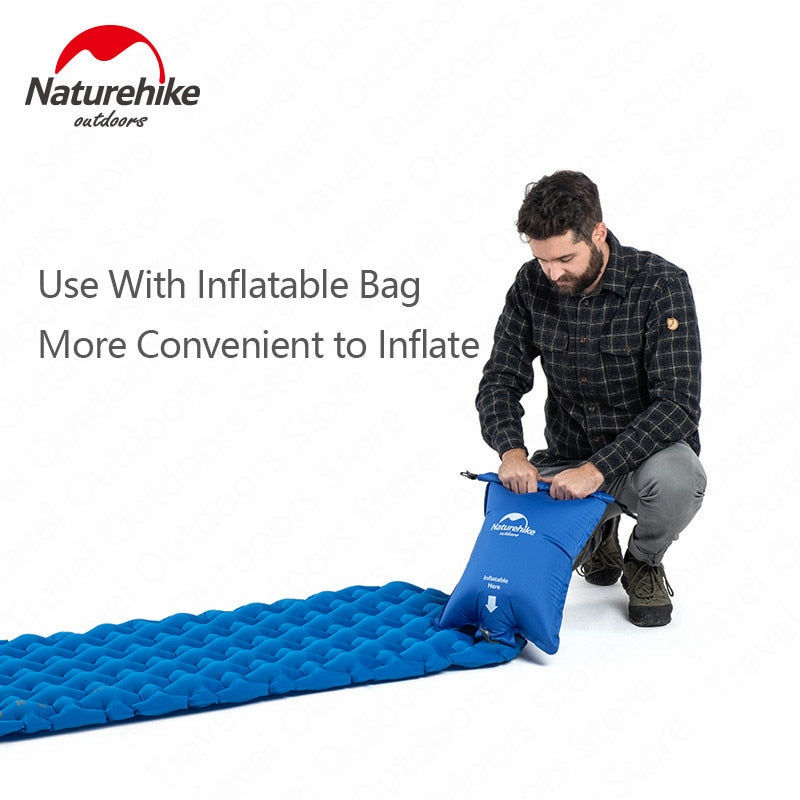 Naturehike, Matelas de Camping Gonflable, Ultra-Léger 
- Naturehike, Ultralight Inflatable Camping Mattress