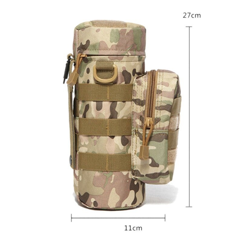 Pochette pour bouteille d'eau d'extérieur, étui tactique militaire, poches multifonctions, équipement EDC, camping, randonnée,survie
-Outdoor Water Bottle Pouch Military Tactical Molle Kettle Case Multifunction Pockets EDC Gear Camping Hiking,Survival