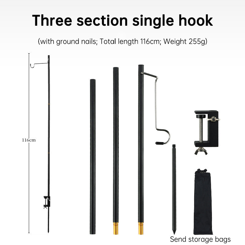 Support de lanterne léger en alliage d'aluminium avec sac de rangement, pour l'extérieur
- Lightweight Aluminum Alloy Holder Lantern Stand with Storage Bag, Outdoor