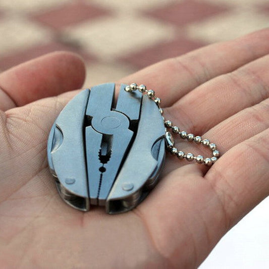 Porte-Clés, Pince pliante multifonction, couteau pliable en acier inoxydable, tournevis
-Portable Multifunction Folding Plier,Stainless Steel Foldaway Knife Screwdriver Key Chain
