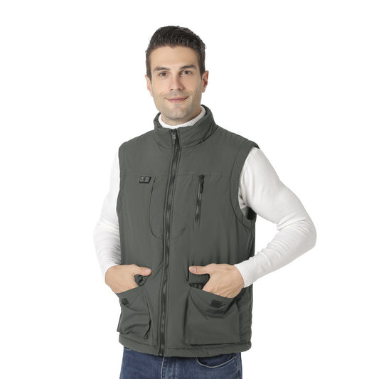 Nouveau gilet chauffant électrique intelligent à deux zones, gilet chauffant pour hommes et femmes
- New two zone intelligent electric vest heating vest, men's and women's heating vest