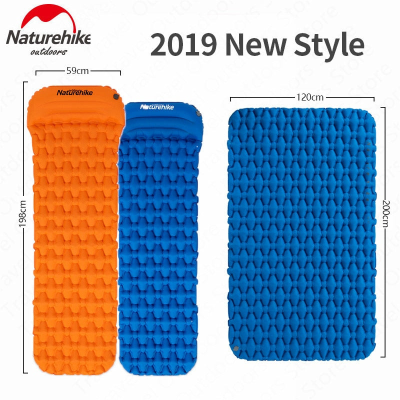 Naturehike, Matelas de Camping Gonflable, Ultra-Léger 
- Naturehike, Ultralight Inflatable Camping Mattress