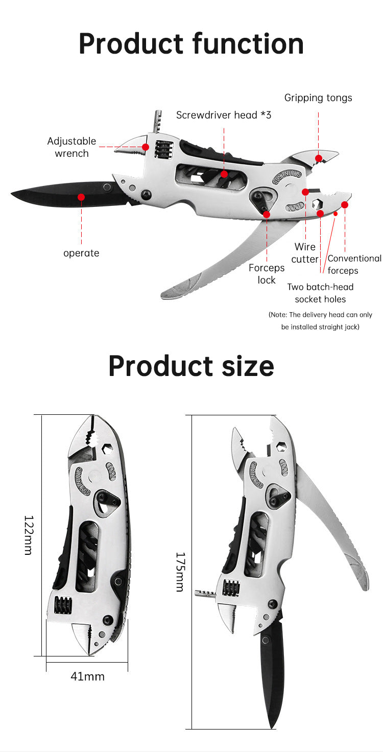 Pince de camping,plein air, pince à outils polyvalente, combinaison d'outils
- Outdoor camping pliers, multi-purpose tool pliers, outdoor wrench tool combination