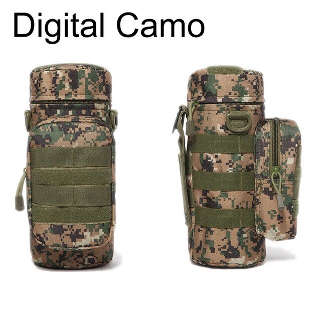 Pochette pour bouteille d'eau d'extérieur, étui tactique militaire, poches multifonctions, équipement EDC, camping, randonnée,survie
-Outdoor Water Bottle Pouch Military Tactical Molle Kettle Case Multifunction Pockets EDC Gear Camping Hiking,Survival