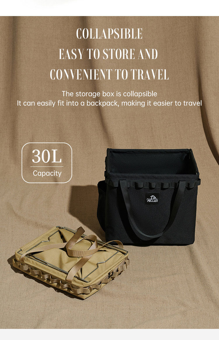 Sac de rangement pliable portable pour camping en plein air, équipement, tente, couverts de camping, boîte de rangement carrée
- Outdoor Camping Portable Folding Storage Bag Equipment Tent Camping Cutlery Square Organizer Box