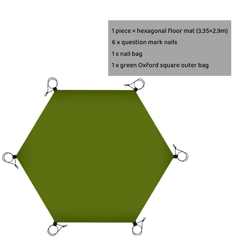 Tapis de tente de camping en plein air, tapis surdimensionné, tissu Oxford, imperméable, résistant à l'humidité
- Outdoor Camping Tent Mat, Oversized Mat, Oxford Cloth, Waterproof, Moisture-Resistant