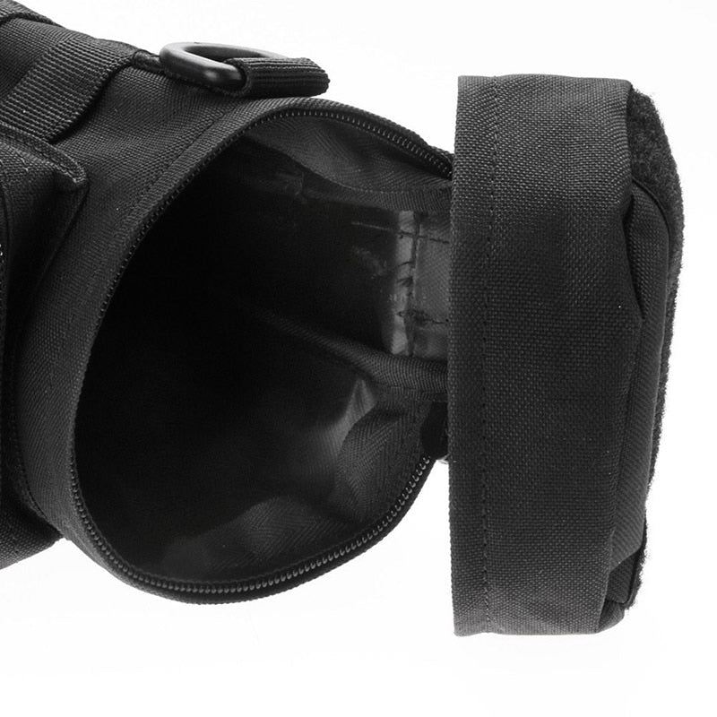 Pochette pour bouteille d'eau d'extérieur, étui tactique militaire, poches multifonctions, équipement EDC, camping, randonnée,survie
-Outdoor Water Bottle Pouch Military Tactical Molle Kettle Case Multifunction Pockets EDC Gear Camping Hiking,Survival