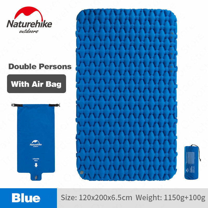 Naturehike, Matelas de Camping Gonflable, Ultra-Léger 
- Naturehike, Ultralight Inflatable Camping Mattress