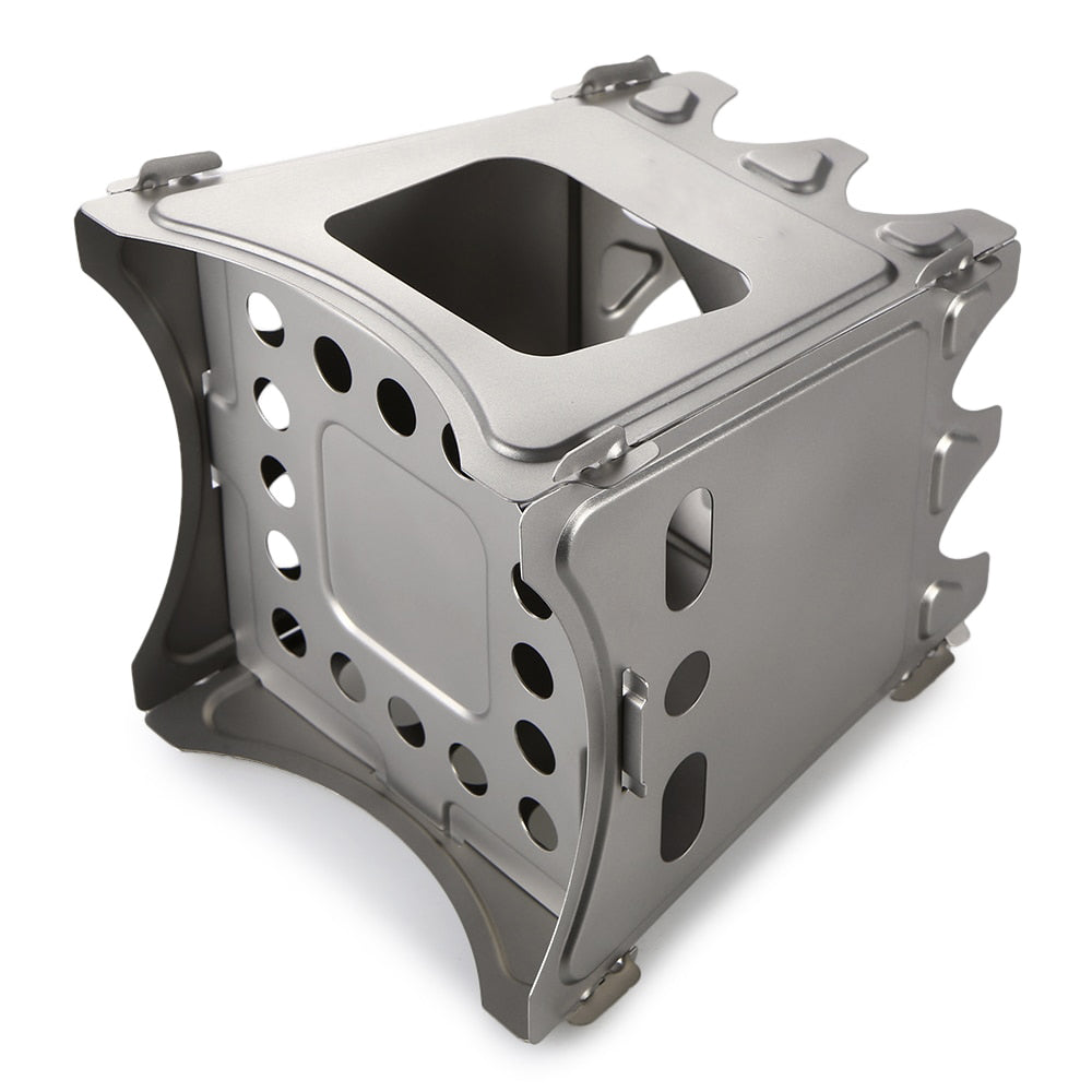 Poêle à Bois Pliable en Acier Inoxydable pour Camping en Plein Air, Pique-Nique, Survie
- Folding Stainless Steel  Wood Stove for Outdoor Camping Cooking BBQ Picnic